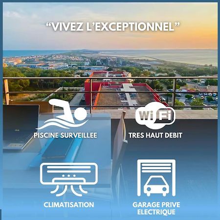 Luxueux T3 Piscine Et Vue Somptueuse Lejlighed Sète Eksteriør billede
